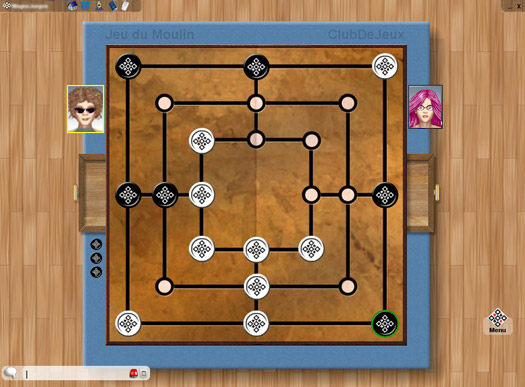 Jeu du Moulin Online ClubDeJeux